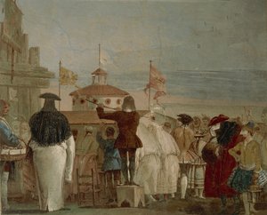 Il nuovo mondo (Carnevale di Venezia) da Giandomenico  Tiepolo