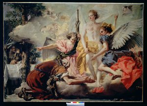 Abramo e i tre angeli da Giovanni Domenico Tiepolo