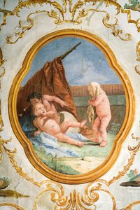 Affresco dalla Stanza dei Putti, nella Foresteria, 1757 da Giovanni Domenico Tiepolo