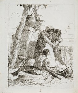 Mago che Indica una Testa Ardente a Due Giovani, c. 1740s