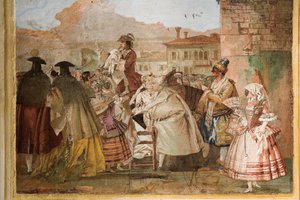 Il Ciarlatano, dalla Stanza delle Scene di Carnevale nella Foresteria, 1757 da Giovanni Domenico Tiepolo