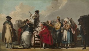 Il ciarlatano veneziano, ca 1764-1765 da Giovanni Domenico Tiepolo
