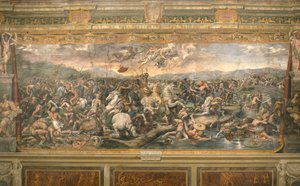 La battaglia del Ponte Milvio, 1517-1524 da Gianfrancesco Penni
