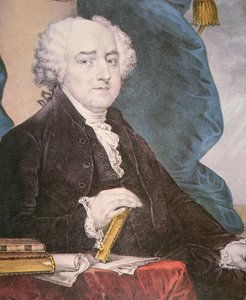 John Adams (1735-1826) pubblicato da Nathaniel Currier (1813-88) da Gilbert (after) Stuart
