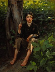 Il suo primo fumo 1878 da Gilbert Gaul