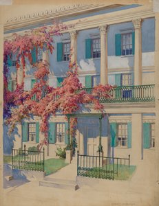 Balcone da giardino in ghisa, 1935-1942