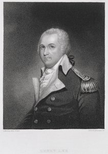 Generale Henry Lee (1756-1818), inciso da John Francis Eugene PrudHomme (1800-92) dopo una copia del dipinto originale di James Herring (1794-1867) da Gilbert after Stuart