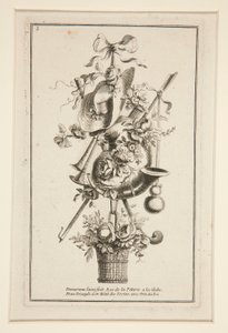 Un foglio da Plusieurs Trophees da Gilles Demarteau