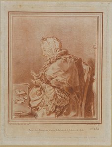 Ritratto di Madame Geoffrin da Gilles Demarteau