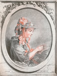 Ritratto di Madame Huet, c1773 da Gilles Demarteau