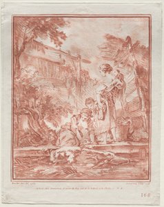 La lavandaia, 1767 da Gilles Demarteau