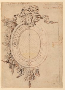 Progetto per una Cornice Ovale sul Tema di Venere Vittoriosa da Gilles Marie Oppenord