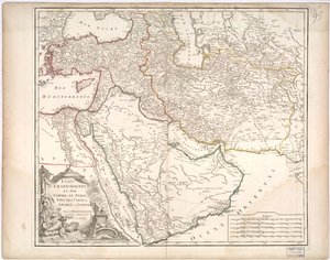 Stati del Gran Signore in Asia - Impero di Persia, Paese degli Usbecchi, Arabia ed Egitto da Gilles Robert De Vaugondy