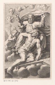 Trinità circondata da cherubini da Gilles Rousselet