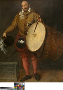 Pierson la Hues, Tamburino e Paggio della Gilda dei Vecchi Arcieri da Gillis (c.1535 99) Congnet
