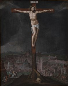 Cristo sulla croce da Gillis I Mostaert