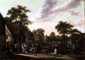 Contadini a una danza da Gillis Rombouts
