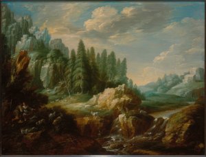 Paesaggio montano boscoso