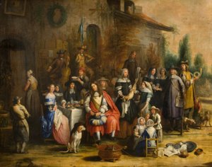 Caccia fuori da una locanda da Gillis van (follower of) Tilborgh