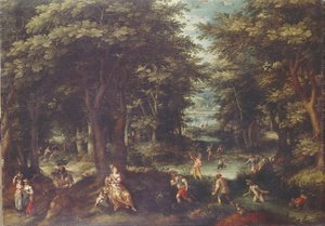 Paesaggio con Leto e contadini di Lykia