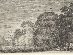 Pastore e cavaliere al margine di un bosco da Gillis van Scheyndel (I) (possibly)