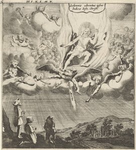 Cristo appare in cielo