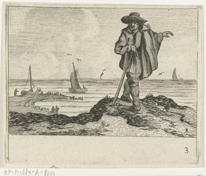 Paesaggio dunale con un passeggiatore da Gillis van Scheyndel (I)