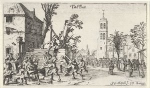 Combattimento in una locanda (il Tatto) da Gillis van Scheyndel (I)