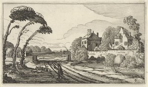 Pastore in un paesaggio (Twaalf landschappen met figuren) da Gillis van Scheyndel (I)