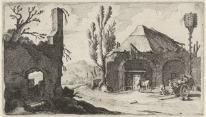 Strada di campagna presso una rovina e una locanda da Gillis van Scheyndel (I)