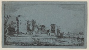 Campi prima delle rovine trasformati in fattorie, da Dodici paesaggi con figure