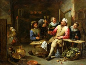 Il bar del salotto, 1657 da Gillis van Tilborgh the younger