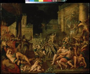 Il banchetto di Mida in onore di Bacco e Sileno da Gillis van Valckenborch