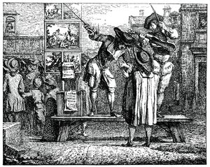 Parata della fiera, 1885 da Gillot