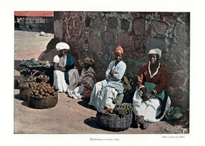 Venditori di frutta, Rio de Janeiro, Brasile, XIX secolo da Gillot