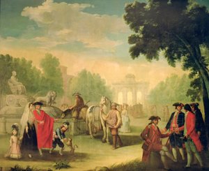 La Puerta de Alcalá e la Fontana di Cibele a Madrid da Gines Andres Aguirre