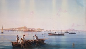 Veduta di Napoli dal mare