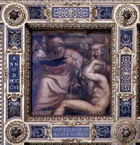 Allegoria della regione del Mugello dal soffitto del Salone dei Cinquecento