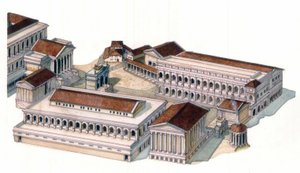 Roman antiquite: ricostituzione del foro romano all