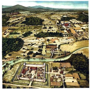 Veduta di un paesaggio tipico dell