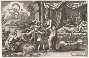 Allegoria della nascita, 1558 da Giorgio Ghisi