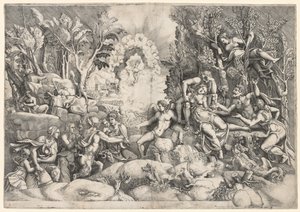 La Morte di Procri da Giorgio Ghisi