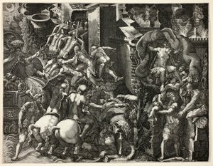 La caduta di Troia e la fuga di Enea da Giorgio Ghisi