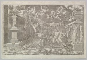 La visione di Ezechiele, 1554 da Giorgio Ghisi