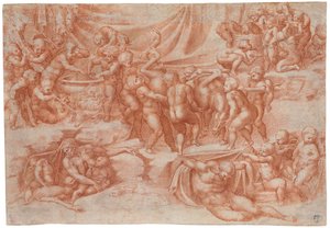 Un baccanale di bambini, dopo Michelangelo