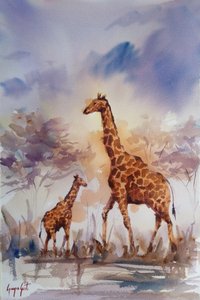Famiglia di giraffe africane da Giorgio Gosti