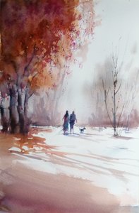 Una passeggiata autunnale di coppia da Giorgio Gosti