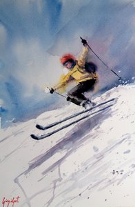 Azione dinamica di sciatori da Giorgio Gosti