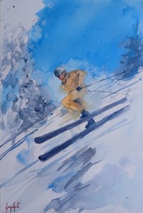 Sciatore invernale dinamico da Giorgio Gosti