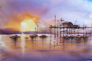 Molo da pesca "Golden Hour"